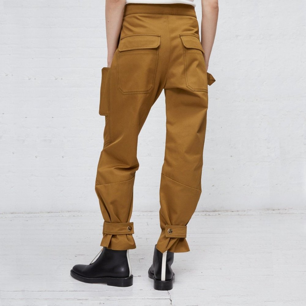 Marni utility double twist large pocket cotton cargo pants